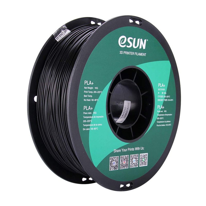 eSUN PLA PRO (PLA+) 3D Printer Filament, Dimensional Accuracy +/- 0.03mm, 1kg Spool, 1.75mm, Black - Image 4