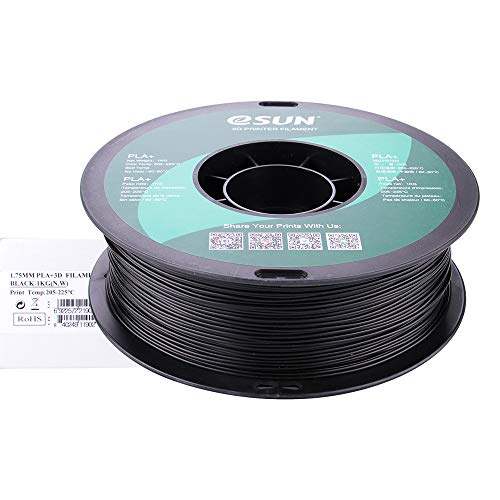 eSUN PLA PRO (PLA+) 3D Printer Filament, Dimensional Accuracy +/- 0.03mm, 1kg Spool, 1.75mm, Black - Image 3