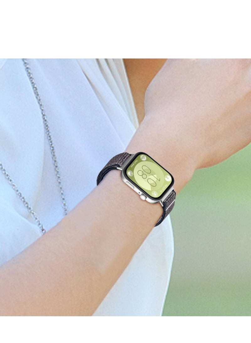 Soft Nylon Braided Strap for Huawei Watch Fit 3 Strap Sports Replacement Strap Breathable Watch Strap Compatible with Huawei Watch Fit 3 Smartwatch - Image 4