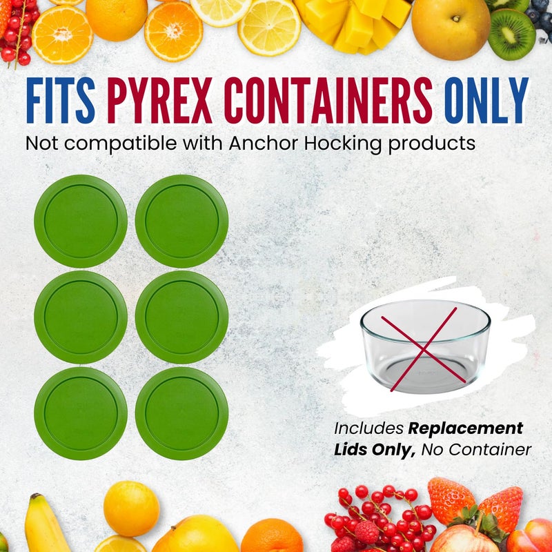 MRX Solutions Replacement Lid for Pyrex 7.5" (7 Cup) Storage Plastic Cover Bowl 7402-PC Turqoise (4-Pack) - Image 2