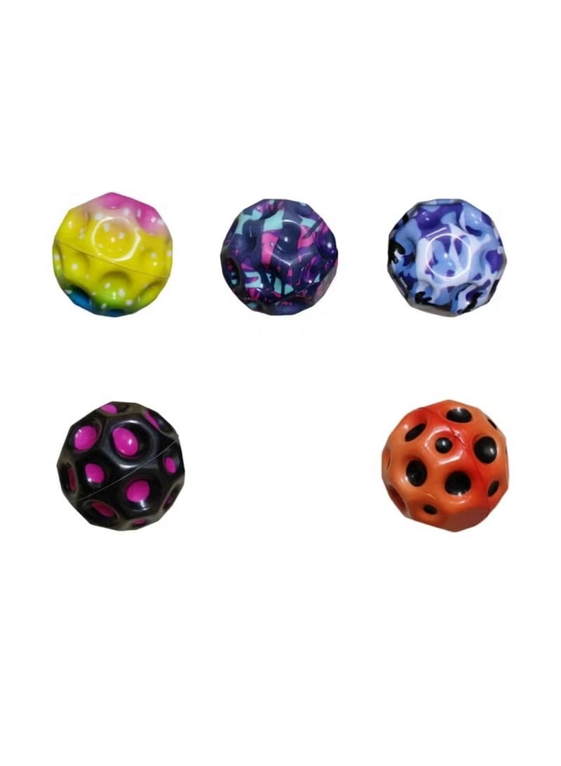 Huitich Vibrant Bounce Assorted Rubber Ball – Multicolour (1 Piece) - Image 2