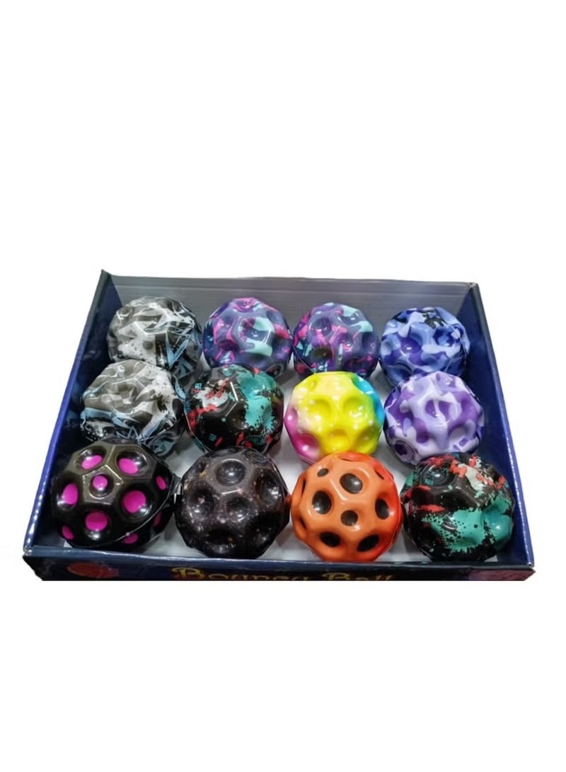 Huitich Vibrant Bounce Assorted Rubber Ball – Multicolour (1 Piece) - Image 3