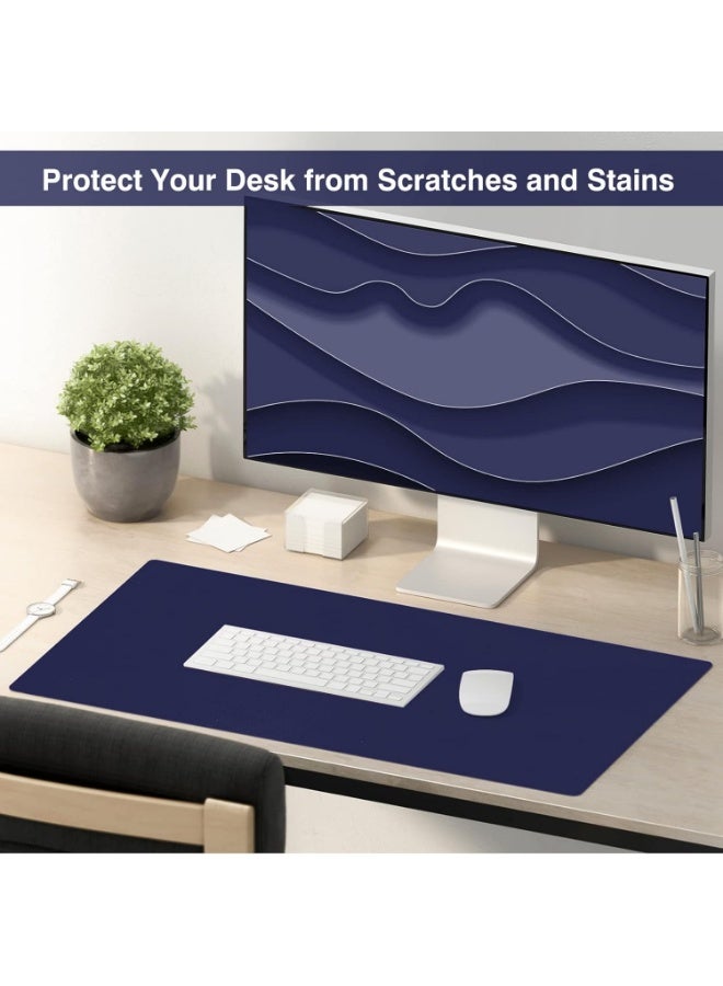 WinCheer Large Desk Pad, Non-Slip PU Leather Desk Mouse Pad Waterproof Desk Pad Protector, Dual-Side Use Desk Writing Mat for Office Home, 80cm x 40cm - Image 4