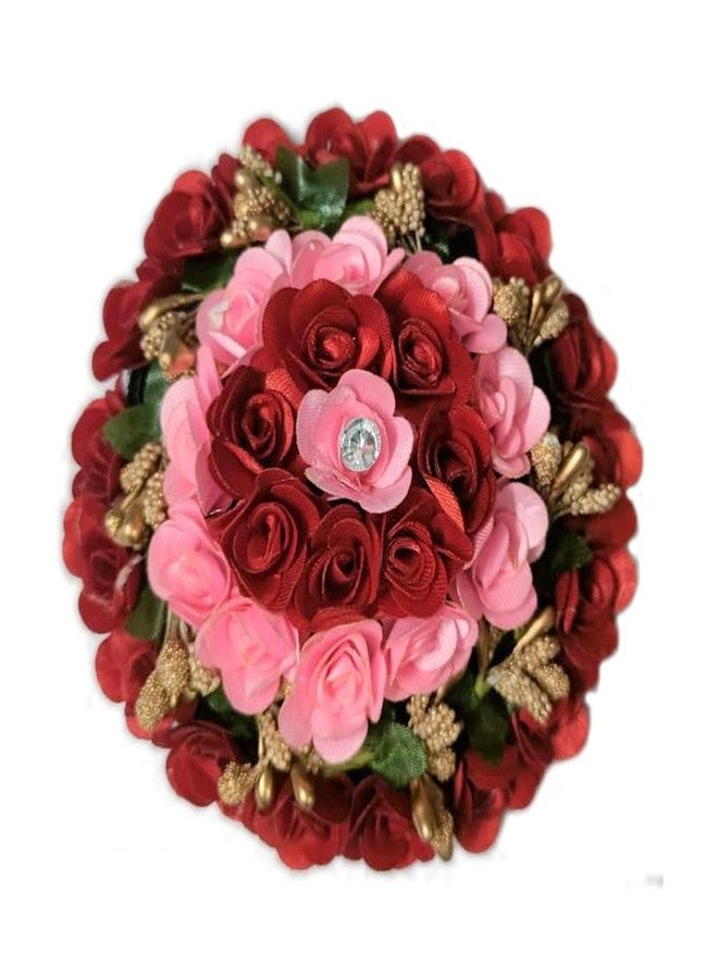 Maahal Reusable Multicolour Hair Gajra Flower Accessories for Women & Girls