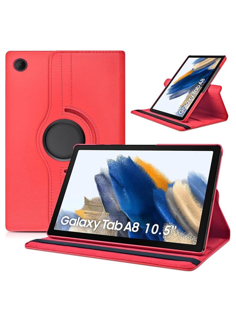 SmartGrist Case Compatible with Galaxy Tab A8 10.5" Case (SM-X200/X205/X207), Galaxy Tab A8 Case 10.5 inch,Auto Sleep/Wake 360° Rotating Stand Folio Leather Case for Tab A8 2022 - Image 1