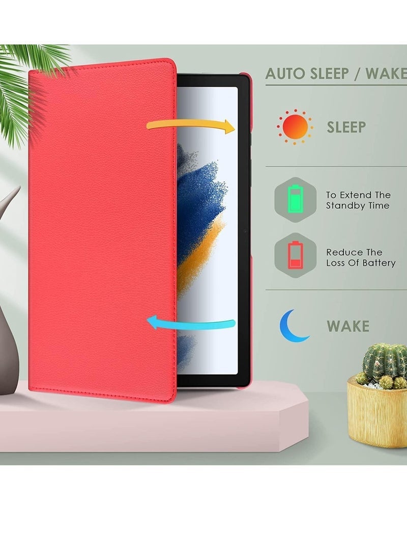 SmartGrist Case Compatible with Galaxy Tab A8 10.5" Case (SM-X200/X205/X207), Galaxy Tab A8 Case 10.5 inch,Auto Sleep/Wake 360° Rotating Stand Folio Leather Case for Tab A8 2022 - Image 5