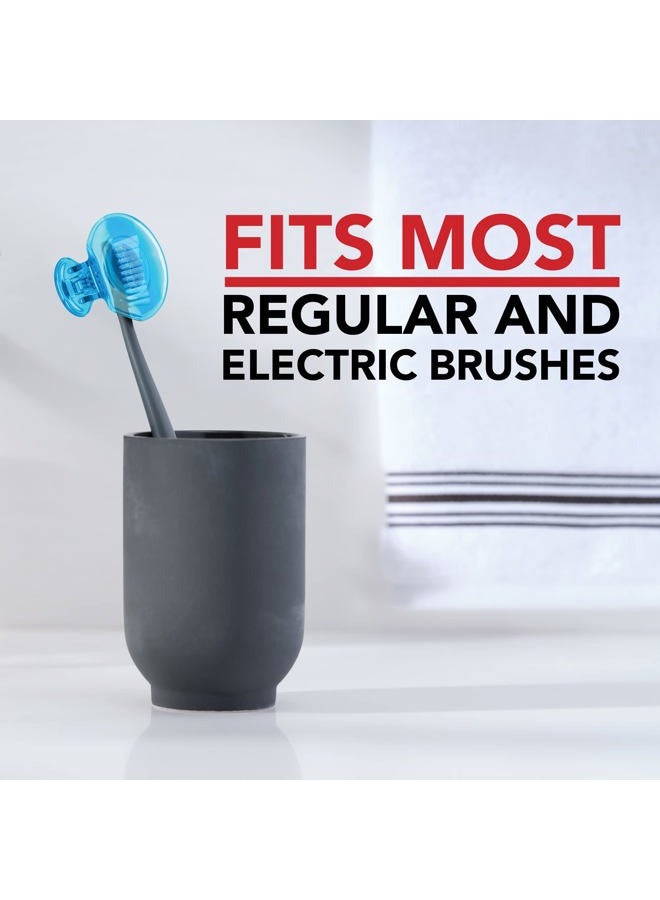 Steripod Clip-On Toothbrush Protector, Green and Blue, 2 Count - Image 5