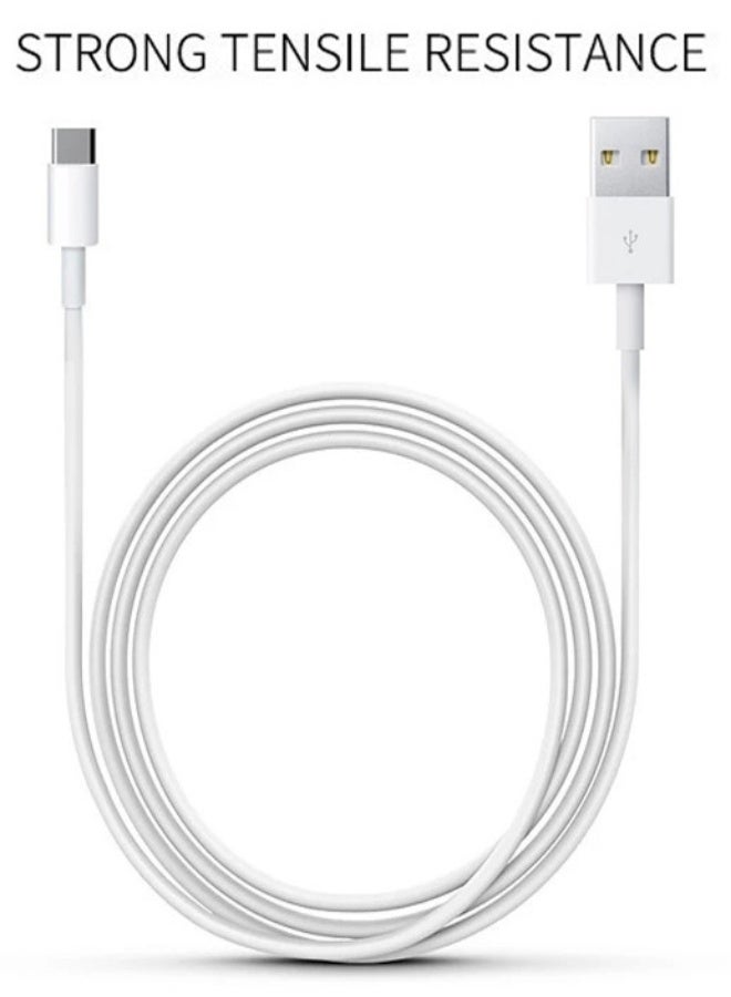 WUW 2A 18W USB to USB-C Fast Charging & Data Transfer/Sync Cable for USB-C Smartphones, iPad & Tablet, Macbook & Laptop, Mobile Accessories, Electronics & Digital Devices, White - Image 2