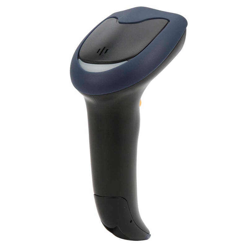 ماسح الباركود اليدوي السلكي 1D 2D، USB، جاهز للاستخدام الفوري، للبيع بالتجزئة والاستخدام المكتبي، أسود - Image 4