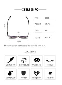 Audi New Audi High Quality Sunglasses Men's Polarized Sunglasses Protects You from UV Rays Metal Gunmetal Framed Blue Lenses  - Image 3