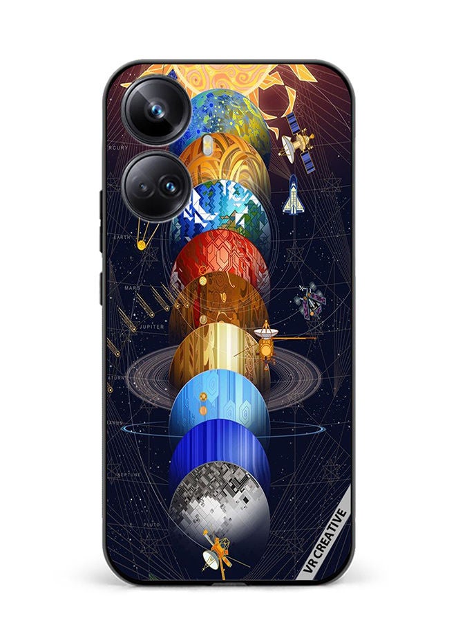 VR CREATIVE Protective Case Cover For Realme 10 Pro Plus Earth Design Multicolour - Image 1