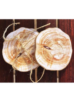 LINGWEI Wooden Coaster Natural Pine Wood Tea Coffee Coaster 6 Pcs Set Rustic Wood Non Slip Cup Mats  - Image 2