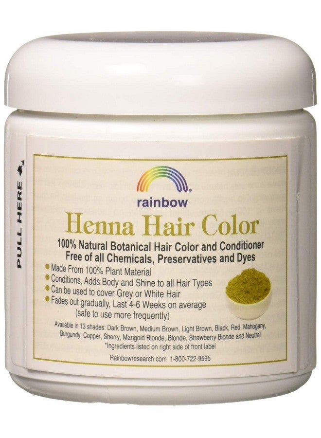 Rainbow Research Henna Hair Color And Conditioner Persian Dark Brown Sable 4 Oz - Image 2