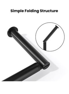 Generic Black Toilet Paper Holder Stand Bathroom Toilet Tissue Paper Roll Storage Free Standing Tissue Roll Holder Industrial Toilet Paper Dispenser for Washroom  - Image 3