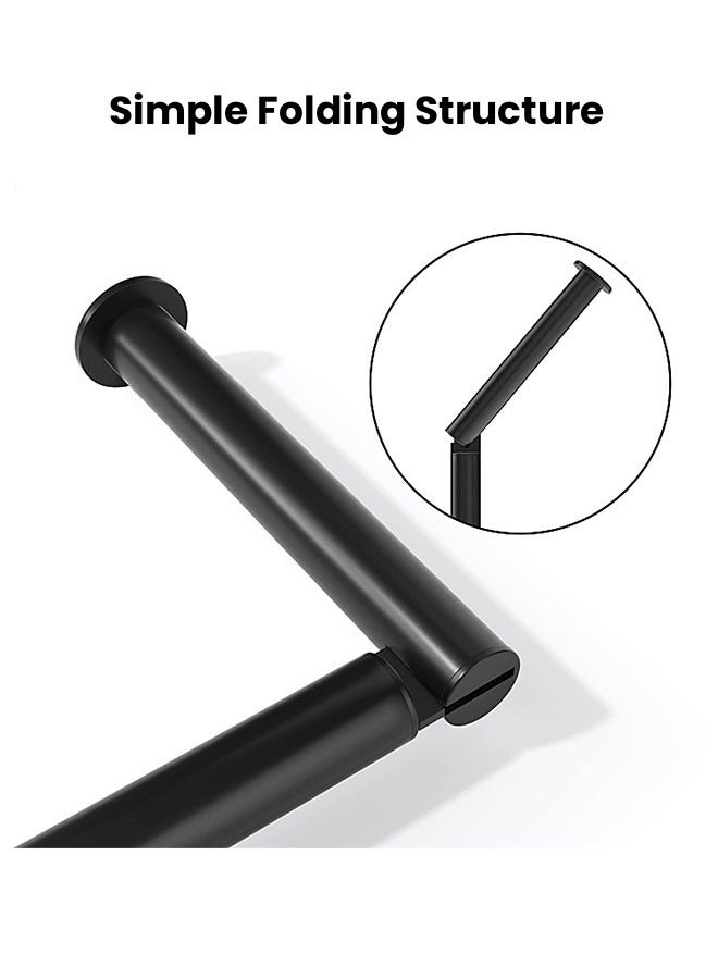 Black Toilet Paper Holder Stand Bathroom Toilet Tissue Paper Roll Storage Free Standing Tissue Roll Holder Industrial Toilet Paper Dispenser for Washroom - Image 3