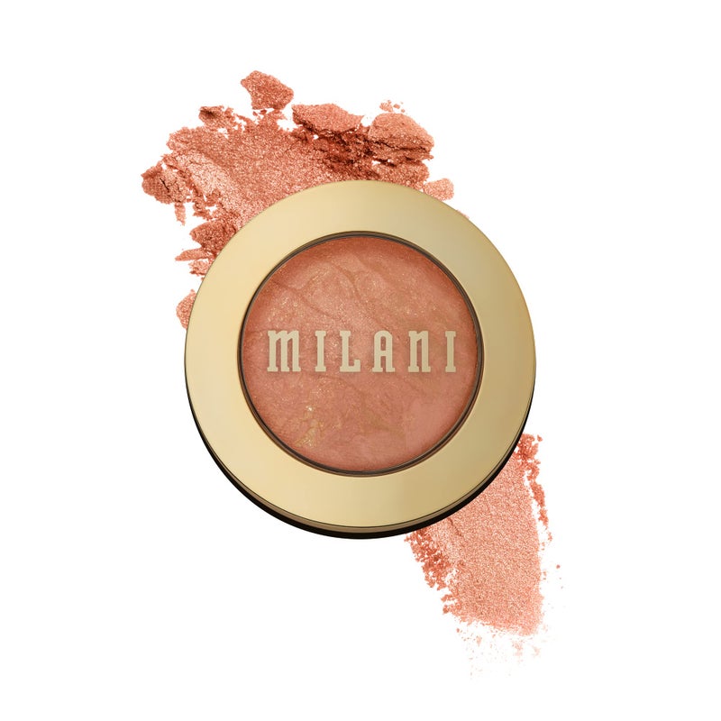 Milani Baked Blush, Powder Blush for Cheeks, Cruelty Free Makeup - Shape, Contour & Highlight Face for a Shimmery or Matte Finish -Bellissimo Bronze - Image 1