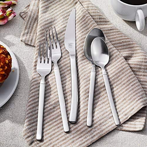 ZWILLING Satin Opus 45Pc Stainless Steel Flatware Set Dishwasher Safe Service for 8 Matte Finish not polished - Image 3