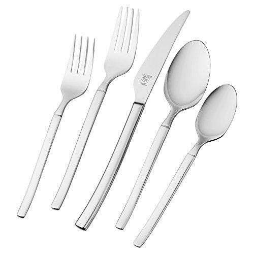 ZWILLING Satin Opus 45Pc Stainless Steel Flatware Set Dishwasher Safe Service for 8 Matte Finish not polished - Image 1