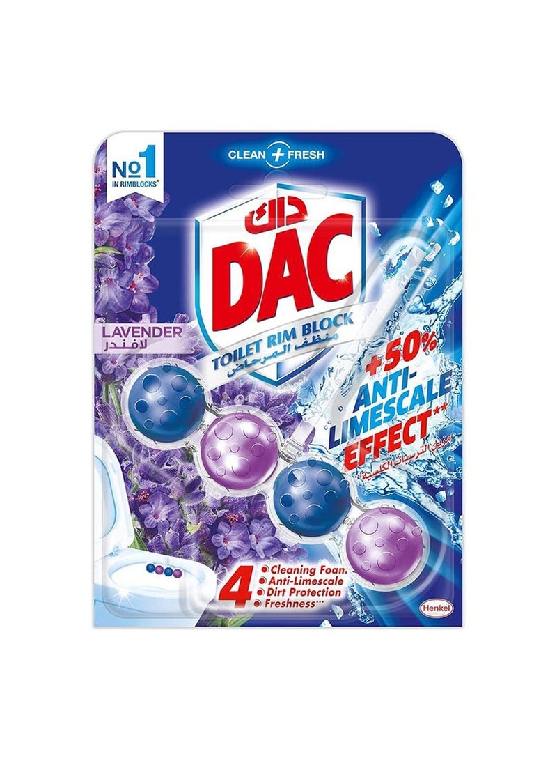 Dac Power Active Toilet Rim Block Cleaner, Lavender, 50gm