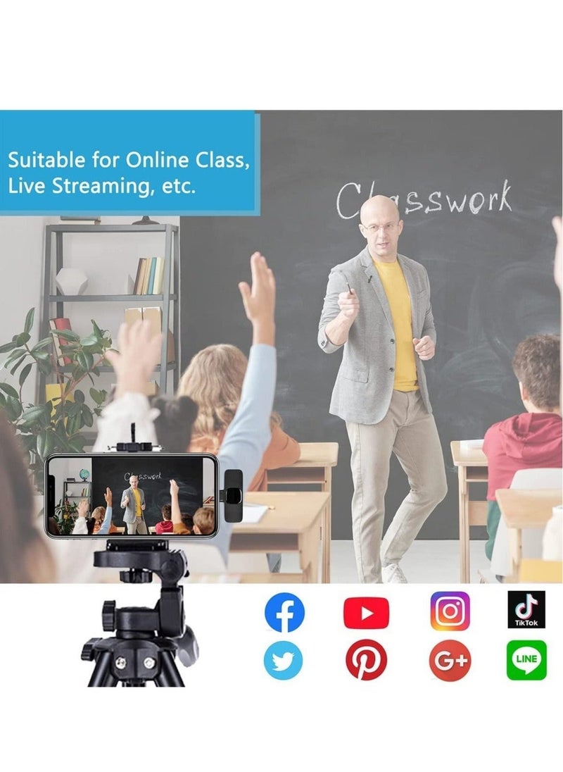 ELTRAZONE Wireless Lavalier Microphone for iPhone iPad - Plug-Play Wireless Mic with 2 Microphones for USB-Lighting iPhone - Video Recording, Interview - Image 2