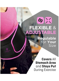 GTSOL Waist Trimmer Belt for Women Waist Trainer Sauna Belt Tummy Toner Low Back and Lumbar Support Sauna Suit Effect  - Image 2
