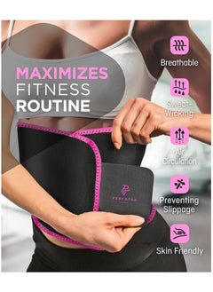 GTSOL Waist Trimmer Belt for Women Waist Trainer Sauna Belt Tummy Toner Low Back and Lumbar Support Sauna Suit Effect  - Image 4