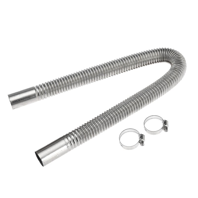 Gopayia 60cm 1 inch Diesel Heater Exhaust Pipe Generator Exhaust Extension Fuel Tank Diesel Gas Vent Hose with Clamps - Image 4