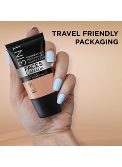 Faces Canada FACES CANADA All Day Hydra Matte Foundation Mini 3 in-1 Foundation Moisturizer 24 HR Aloe Hydration and Vitamin C 10HR Long Wear  Medium to High Buildable Coverage Warm Natural15ml  - Image 2