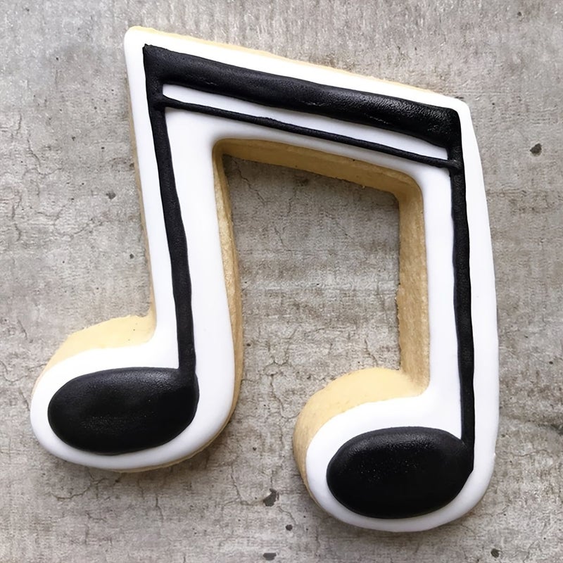 Stainless Steel Treble Clef Cookie Cutter Silvery Cake Mold Three Piece Set - Image 5