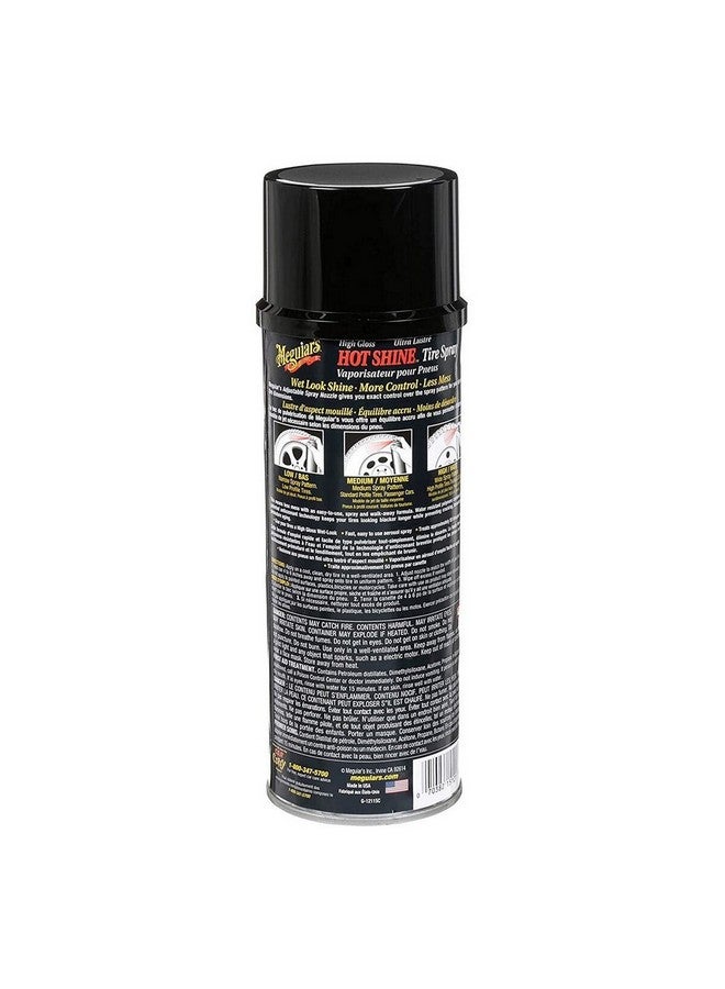 Meguiars Hot Shine Long Lasting Intense High Gloss Tire Coating Spray 443 ml G13815 - Image 2
