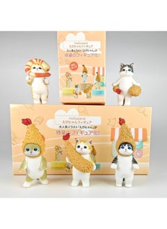 Generic Eikoh Box Egg Mofusand Cat Shark Bee Cat Cos Hamburger Shark Cat Blind Box Collection Model Ornaments-Color:5th Generation Fried Shrimp Cat  - Image 4