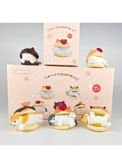 Generic Eikoh Box Egg Mofusand Cat Shark Bee Cat Cos Hamburger Shark Cat Blind Box Collection Model Ornaments-Color:5th Generation Fried Shrimp Cat  - Image 5