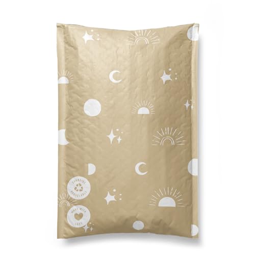 Impack Paper Bubble Mailers 6x9-25 Pack Biodegradable Shipping Bags for Stationery and Small Accessories - Impack Self-Seal Eco Friendly Thick Mailing Envelope for Small Items - Celestial Tan - Image 1