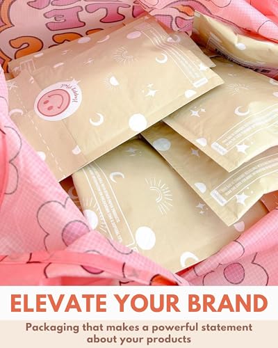 Impack Paper Bubble Mailers 6x9-25 Pack Biodegradable Shipping Bags for Stationery and Small Accessories - Impack Self-Seal Eco Friendly Thick Mailing Envelope for Small Items - Celestial Tan - Image 4