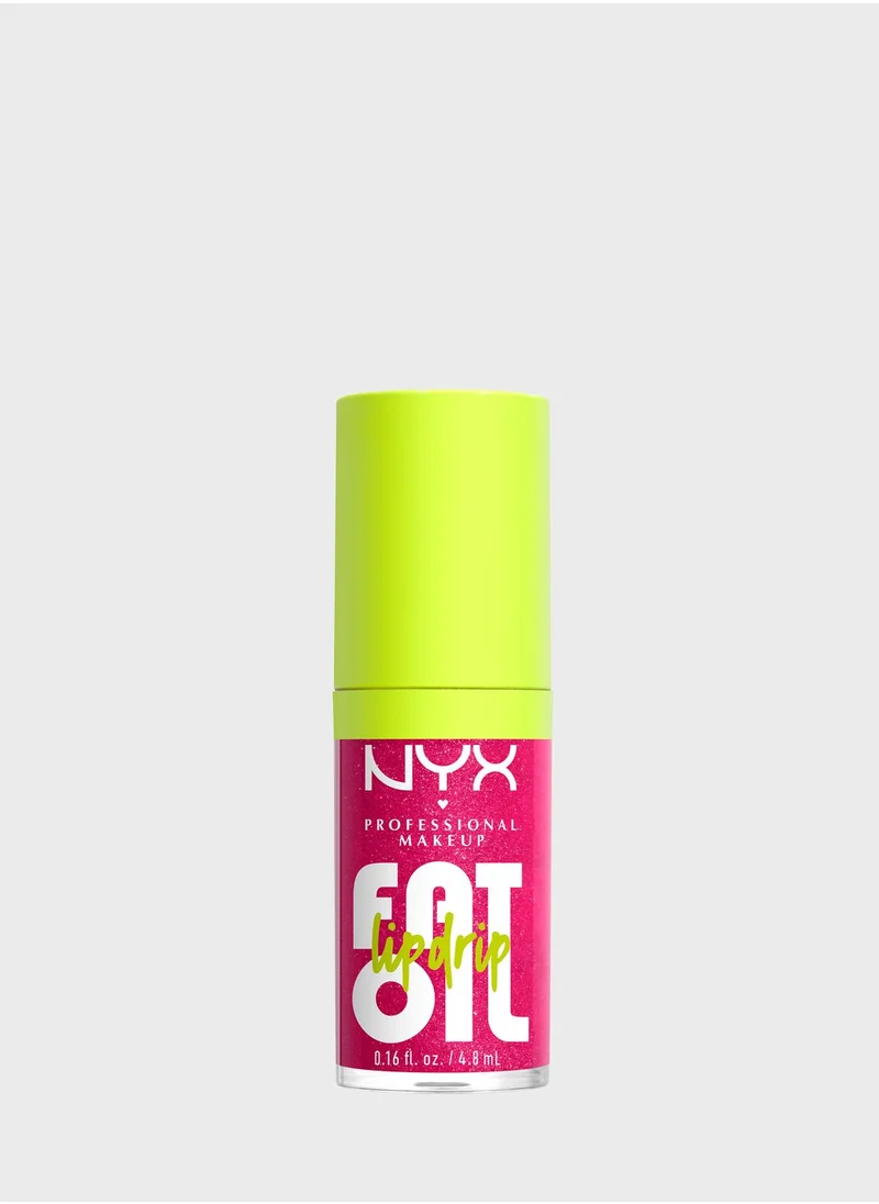 NYX PROFESSIONAL MAKEUP Fat Oil Lip Drip, Moisturizing, Shiny, Vegan Tinted Lip Gloss - 03 SuperModel
