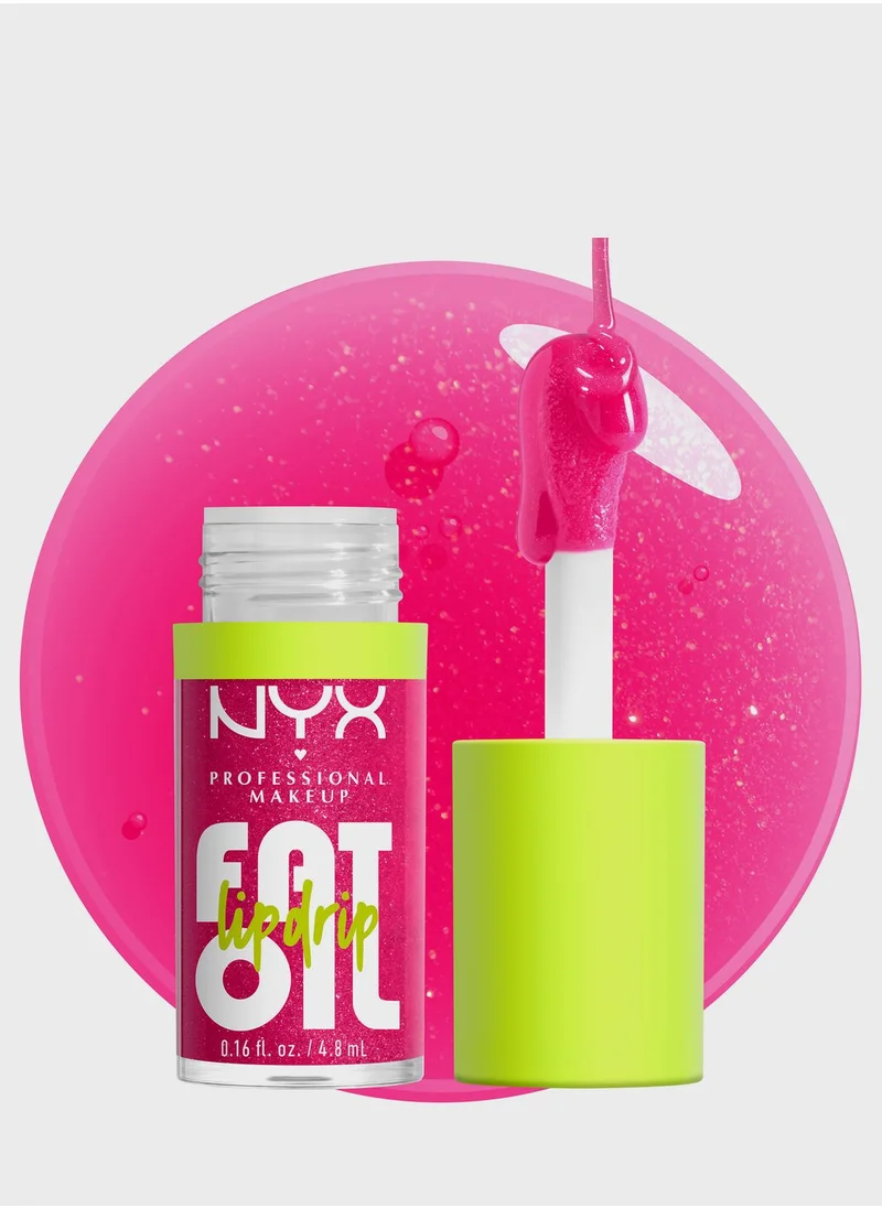 NYX PROFESSIONAL MAKEUP Fat Oil Lip Drip, Moisturizing, Shiny, Vegan Tinted Lip Gloss - 03 SuperModel