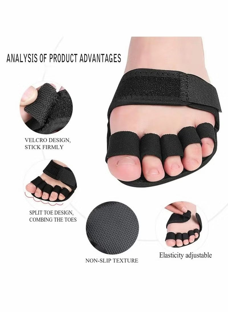 Toes Corrector, Toe Straightener Pack of 2 (5 Holes), for Crooked Toes Relieving Foot Pain, Claw and Overlapping Toes, Pressure, Discomfort（L） - Image 5