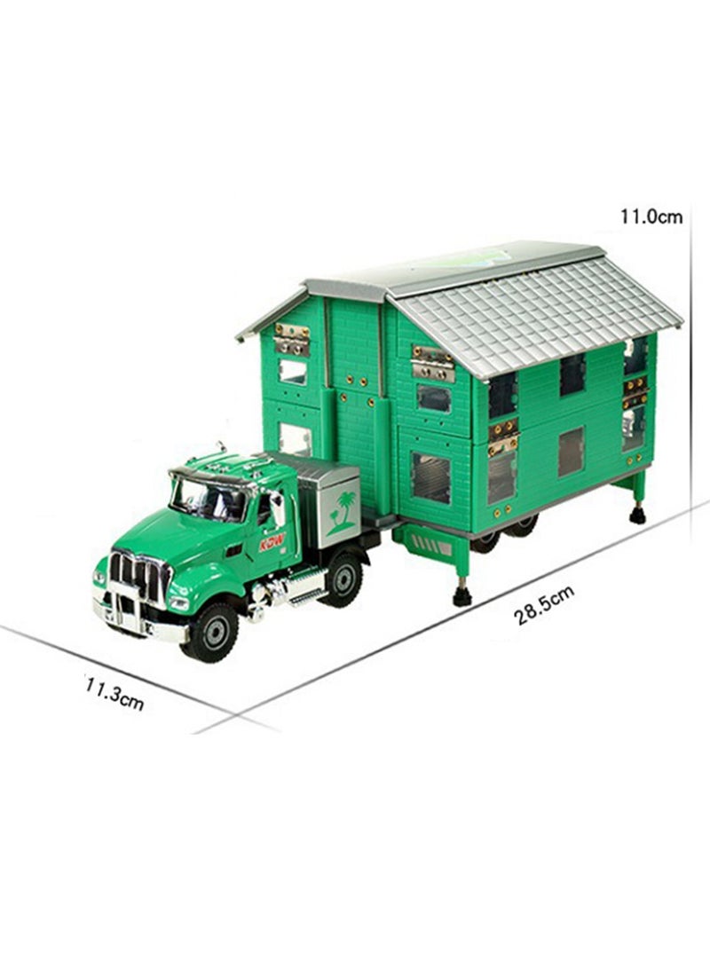 إسكدنيا نموذج عربة سكن متنقلة من طابق واحد يحاكي لعبة سيارة الأطفال بالصوت والضوء - Image 3