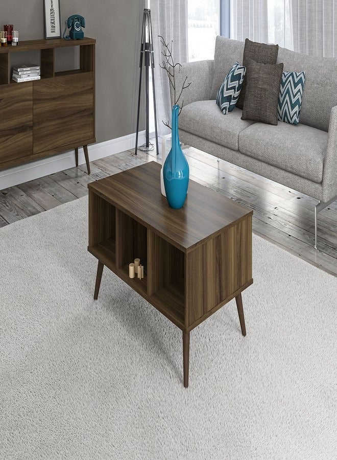 POLITORNO MOVEIS Center Coffee Table Walnut Color100x60x40.5cm  - Image 1