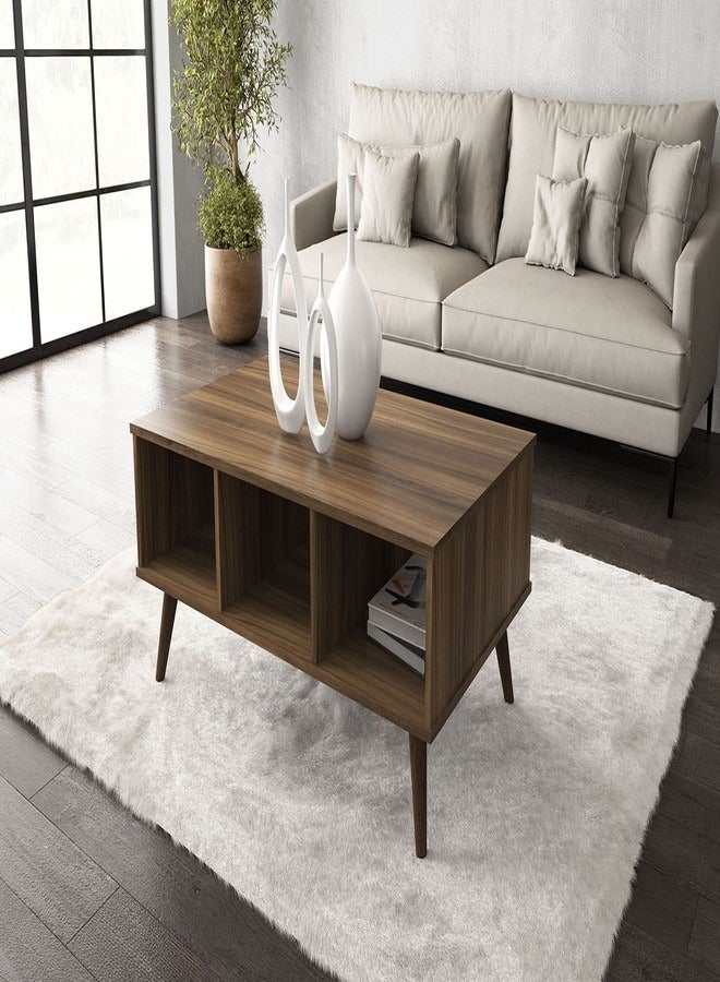 POLITORNO MOVEIS Center Coffee Table Walnut Color100x60x40.5cm  - Image 2
