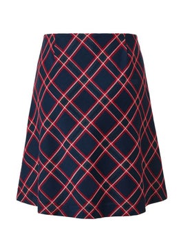 Tchibo Women Plaid Mini Skirt, Navy  - Image 3