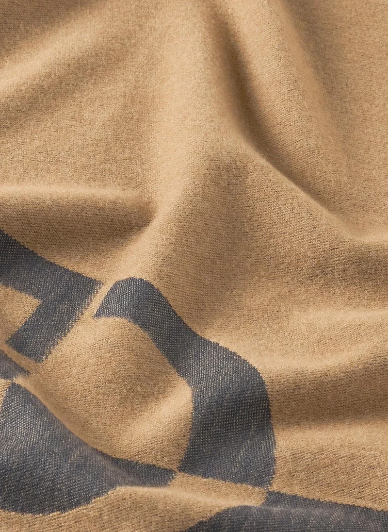 ليو جو وشاح باشمينا جاكار بنقش شعار