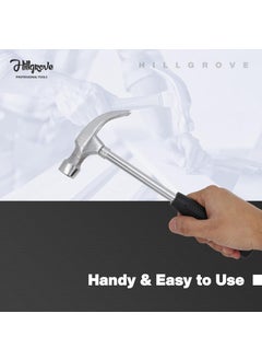 Hillgrove Hillgrove Durable Construction Metalworking Household Rubber Handle Straight Best Claw Hammer Repair Hand Woodworking Tool 105 inch Curved Claw Hammer  - Image 5