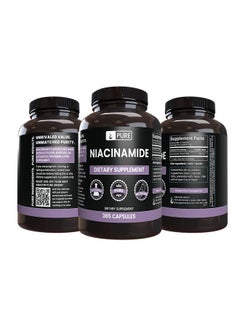 PURE ORIGINAL INGREDIENTS Pure Original Ingredients Niacinamide (365 Capsules) No Magnesium Or Rice Fillers, Always Pure, Lab Verified 