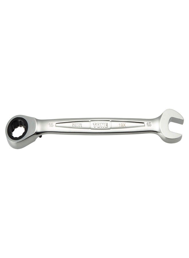 TONE Ratchet Ring Wrench Reversible Offset RMR-15 15mm - Image 2
