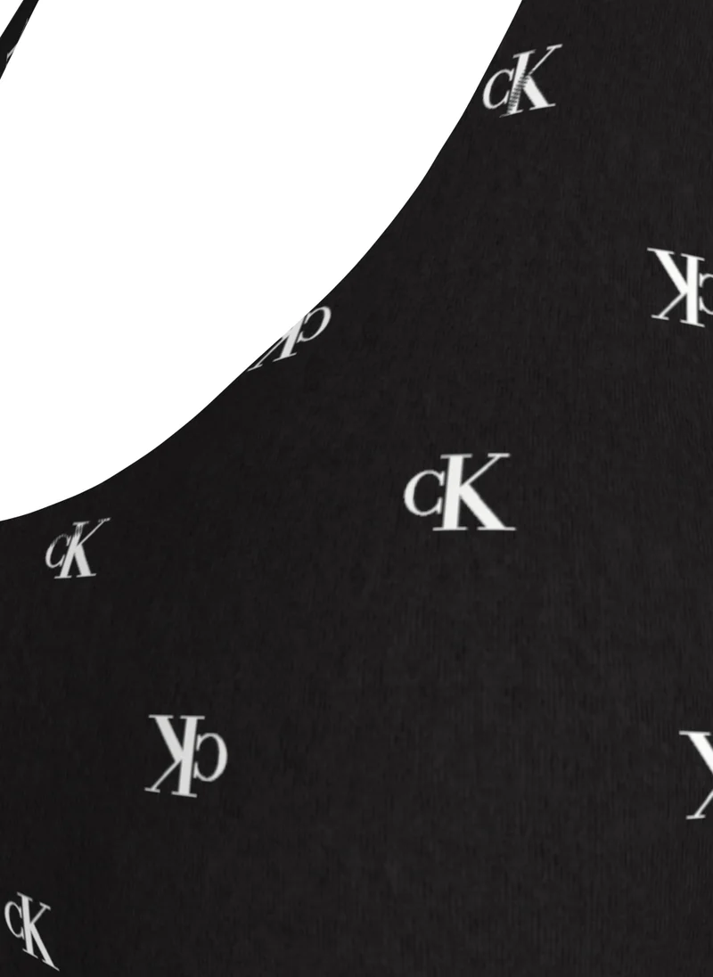 كالفن كلاين Printed Logo T-Shirt Bra