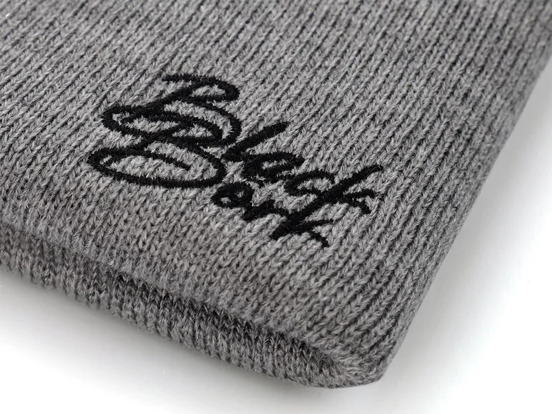 Black Börk V1 Acrylic Why So Serious - 1 Unisex Gray Beret with Logo (Beanie)