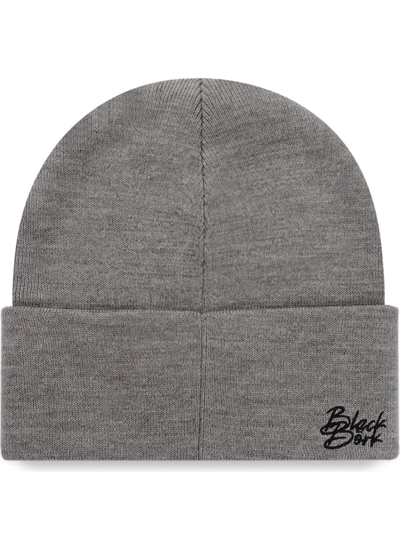 Black Börk V1 Acrylic Why So Serious - 1 Unisex Gray Beret with Logo (Beanie)