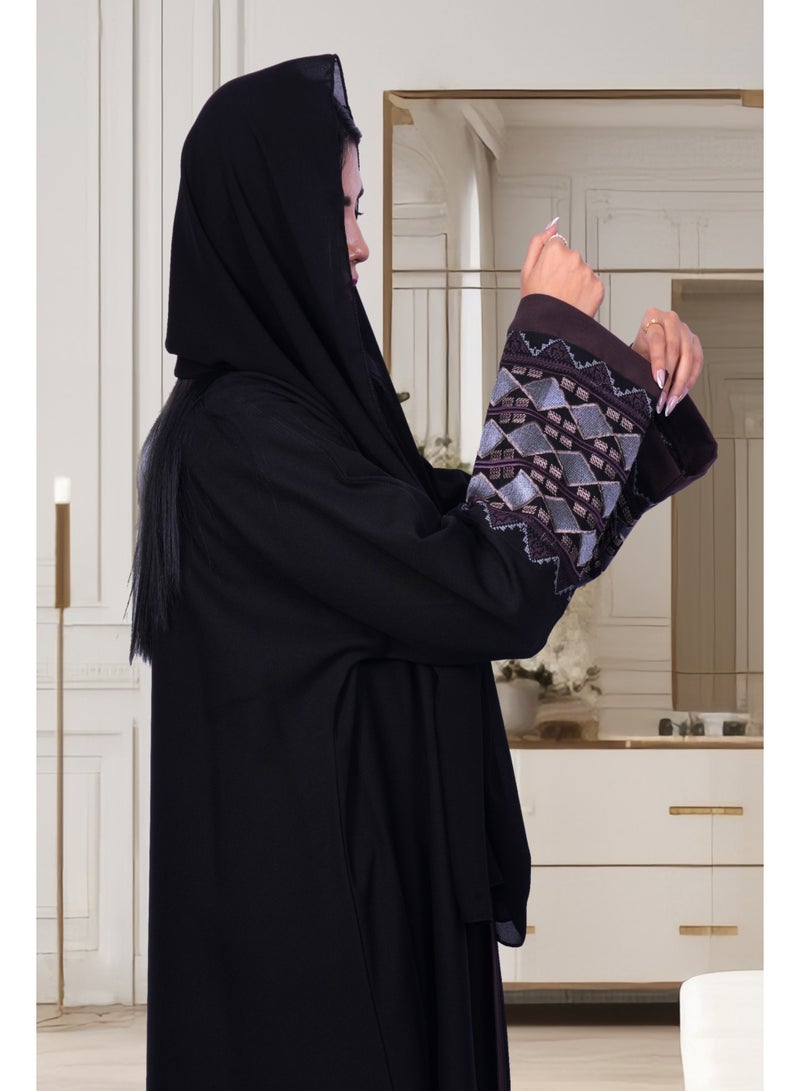 فاشون لاين عباية بطبعة هندسية - Image 3