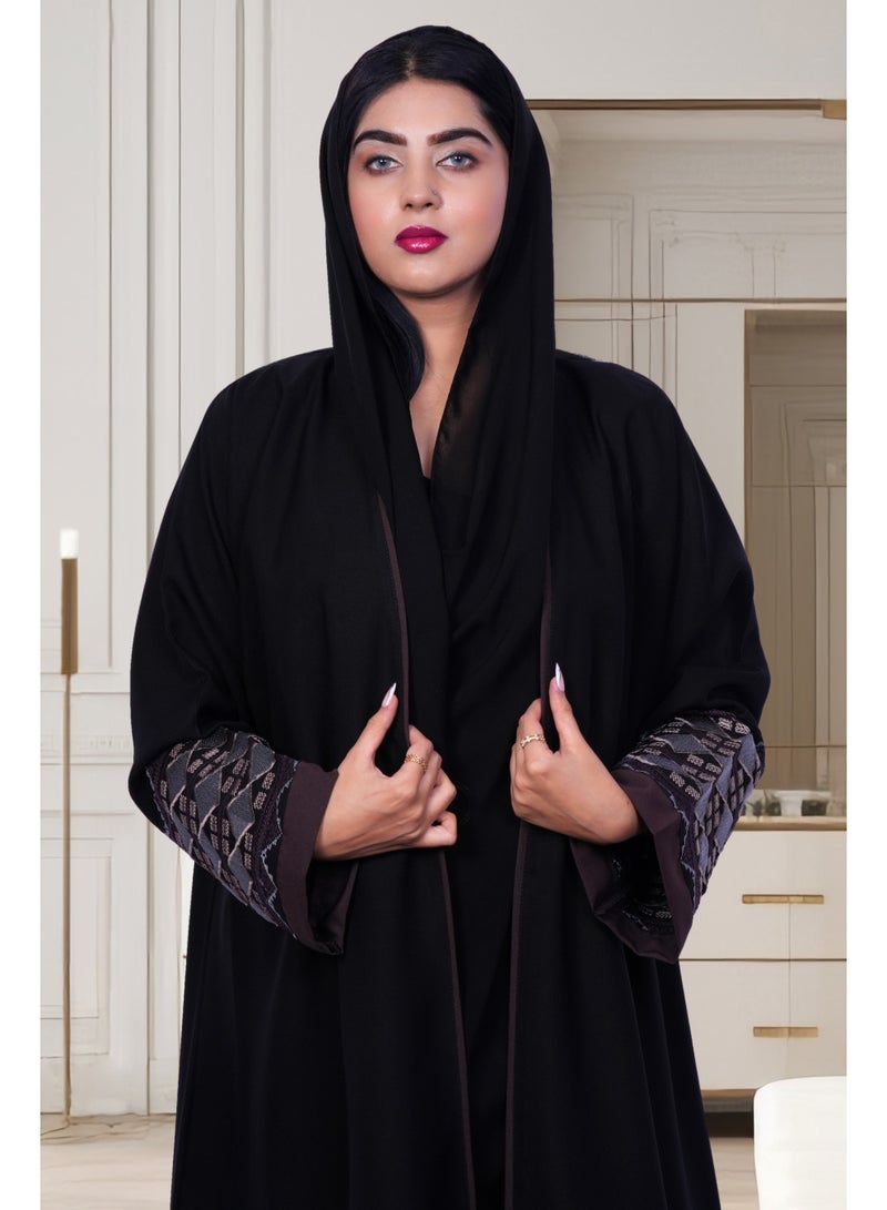 فاشون لاين عباية بطبعة هندسية - Image 2